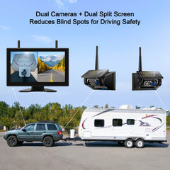 Fookoo 2 Magnetic Solar Wireless Backup Camera System (DCMX1002)