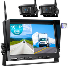 FOOKOO 1080P 10-inch Wireless Backup Camera System (DW102SL)