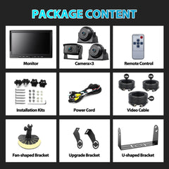 FOOKOO 10” 1080P Wired Backup Camera System (DY103)